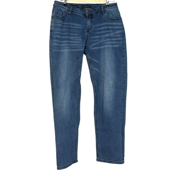 Poetic Justice Verla True Stretch Denim Boyfriend Fit Blue Jeans Women's Size 30 - Picture 1 of 8